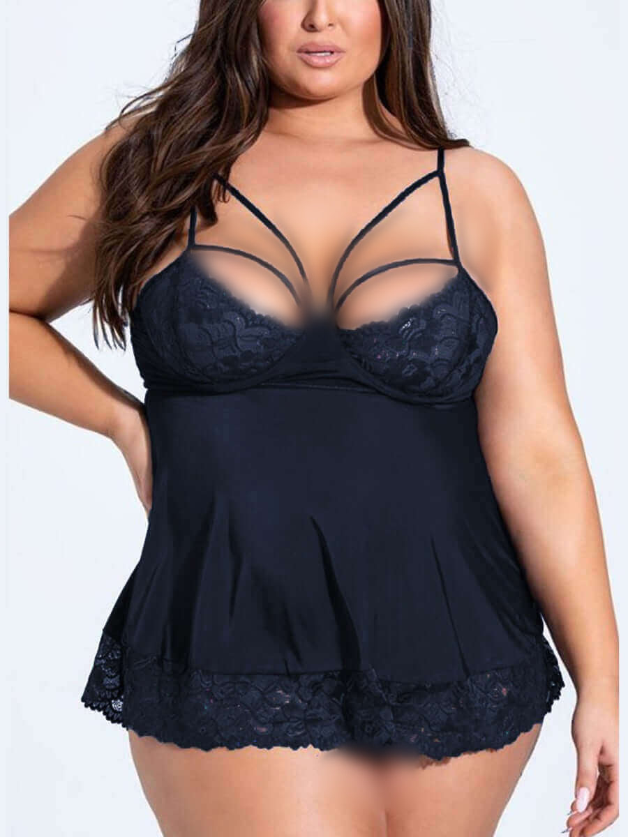 Stunning Wild Lacey Plus Size Babydoll