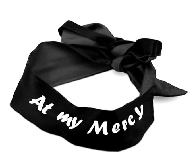 At My Mercy Glow In The Dark Eye Mask & Adjustable Satin Blindfold - Intimacy HubgiftKamuk Life