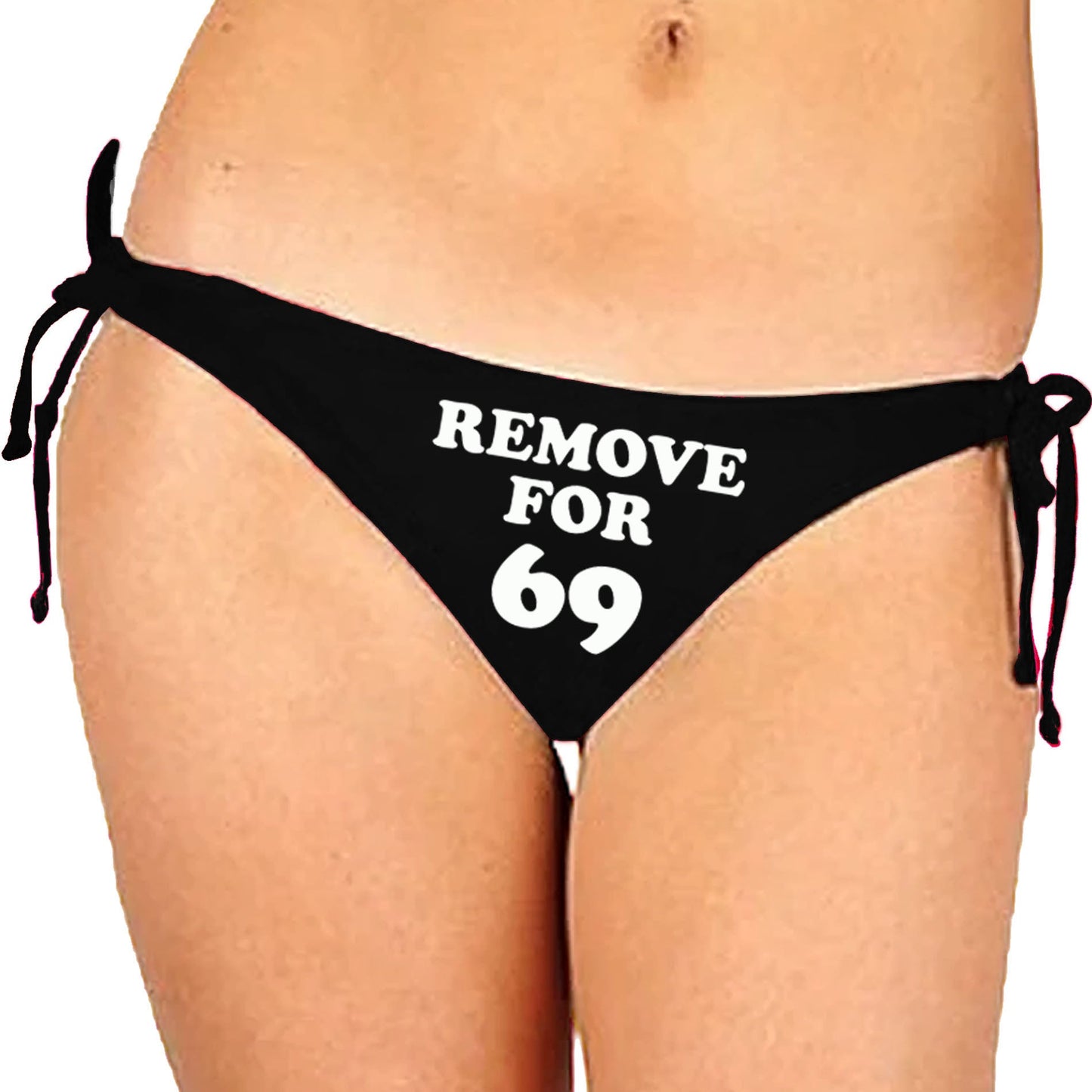 Black Satin Glow In The Dark Panty With Remove For 69 Print - Intimacy HubThongs, G stringKamuk Life