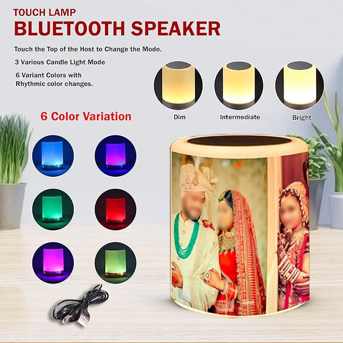 Customized Smart Touch Led Bluetooth Speaker - Intimacy HubGift SetKamuk Life