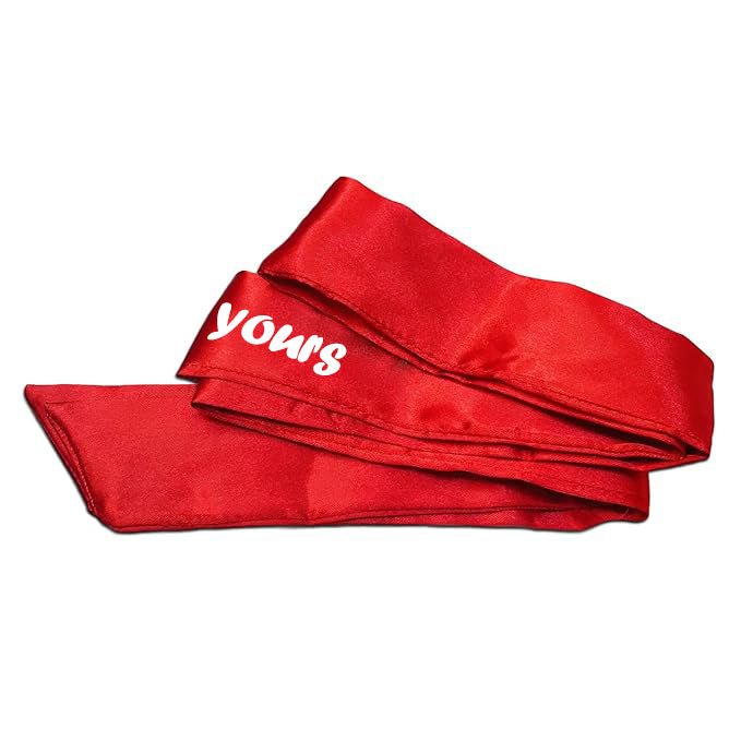 I'm Yours Glow In The Dark Satin Eye Mask & Adjustable Satin Blindfold - Intimacy HubGift SetKamuk Life