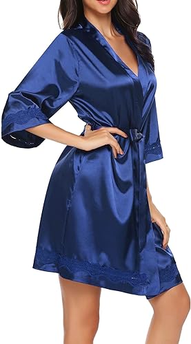 Kamuk Life Long Sleeved Silk Satin Robe - Intimacy HubLingerieKamuk Life