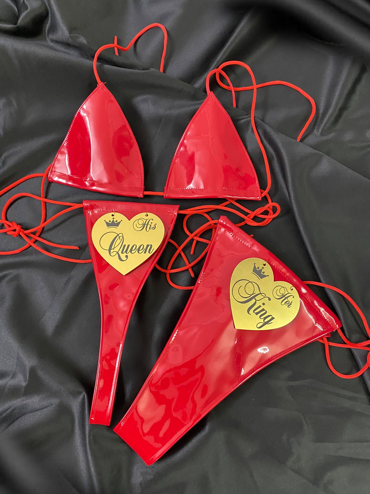 Kamuk Life Red Latex King & Queen Lingerie Set - Intimacy HubLingerieKamuk Life