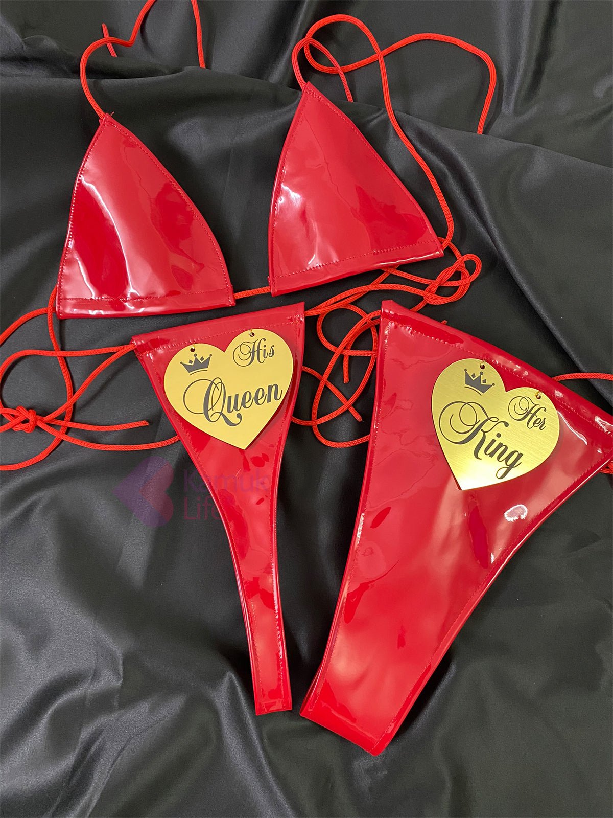 Kamuk Life Red Latex King & Queen Lingerie Set - Intimacy HubLingerieKamuk Life