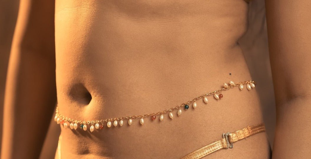 Kamuk Life Teardrop Tricolour Belly Chain - Intimacy HubgiftKamuk Life