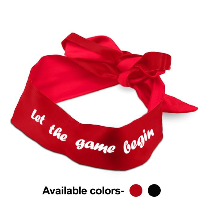 Let the Game Begin Glow In The Dark Eye Mask & Adjustable Satin Blindfold - Intimacy HubGiftKamuk Life