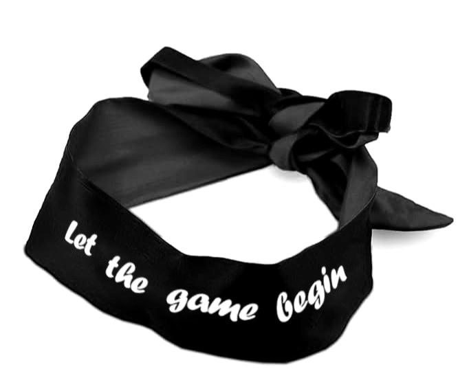 Let the Game Begin Glow In The Dark Eye Mask & Adjustable Satin Blindfold - Intimacy HubGiftKamuk Life