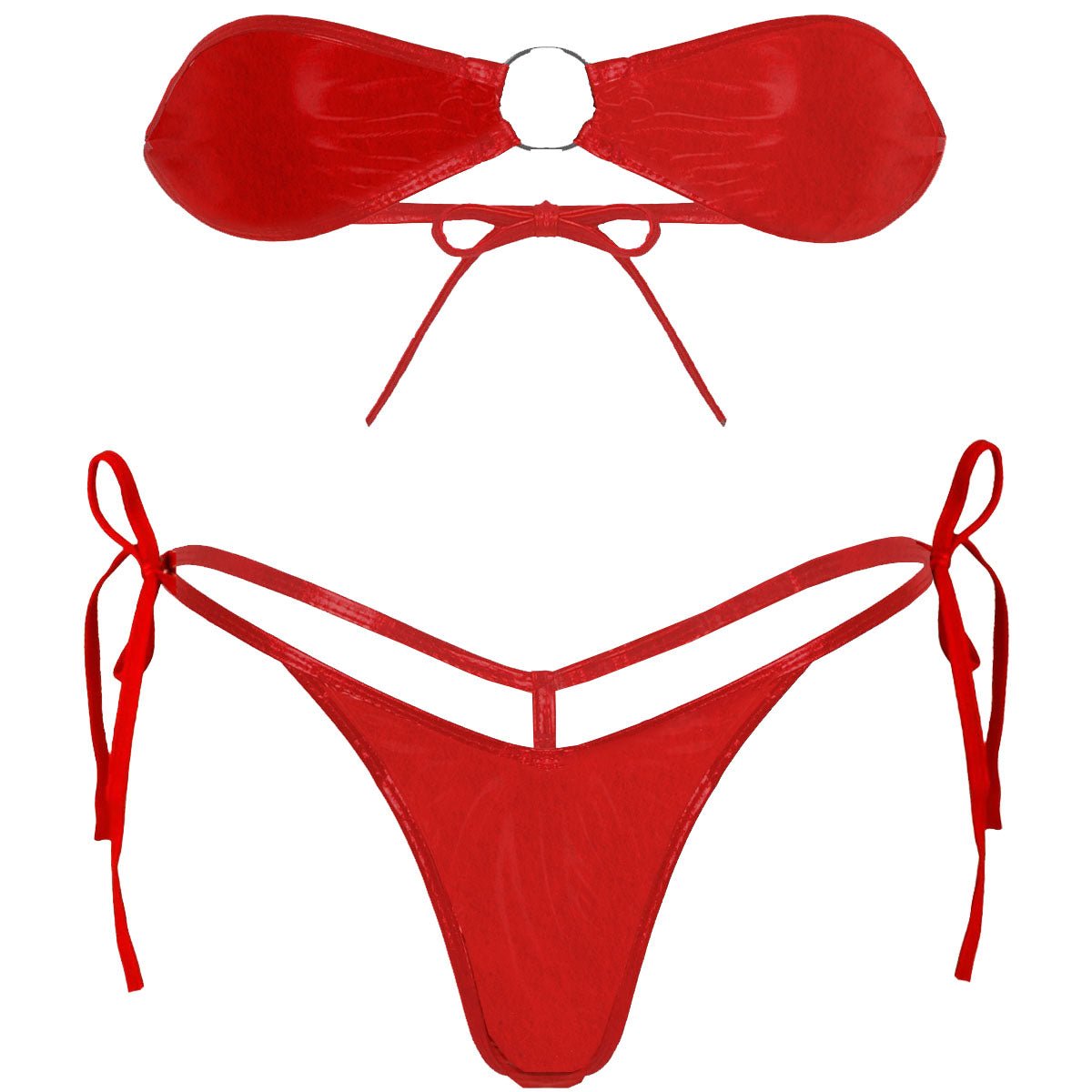 Red Mini Bikini Bra & Micro G - String - Intimacy HubLingerieIntimacy Hub